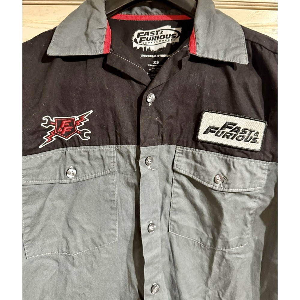 Universal Studios XS Fast & Furious Street Racing Work Shirt Dominic Toretto